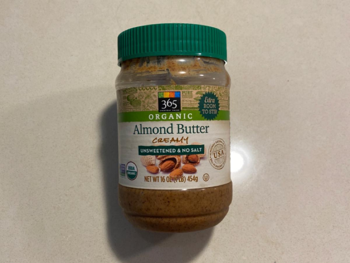Organic Almond Butter, Creamy Unsweetened & No Salt Nutrition Facts